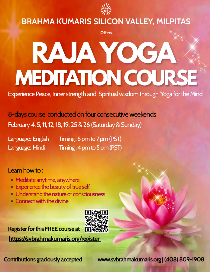 English Raja Yoga Meditation Course- ONLINE